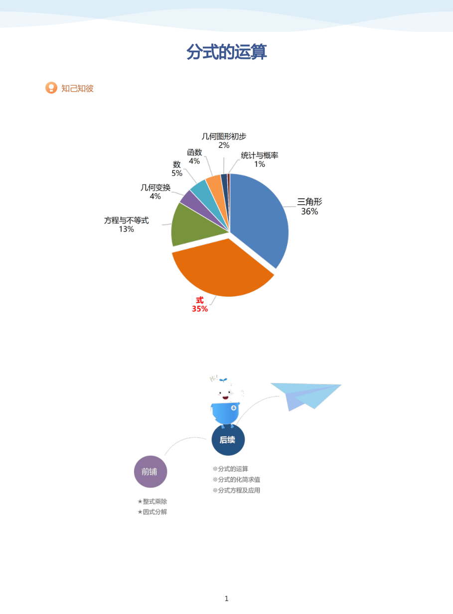 分式的运算(教师版).pdf 第 1 页